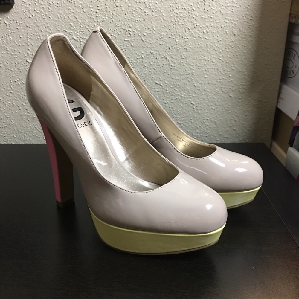 Guess Patent Platform Shoes-NWOT